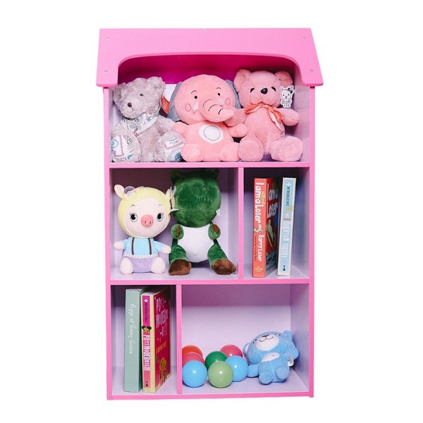 Продукт Ginger home DREAMS - Детска Дървена Етажерка, Секция за Съхранение на Играчки и Книжки, Библиотека - Къщичка - 0 - BG Hlapeta